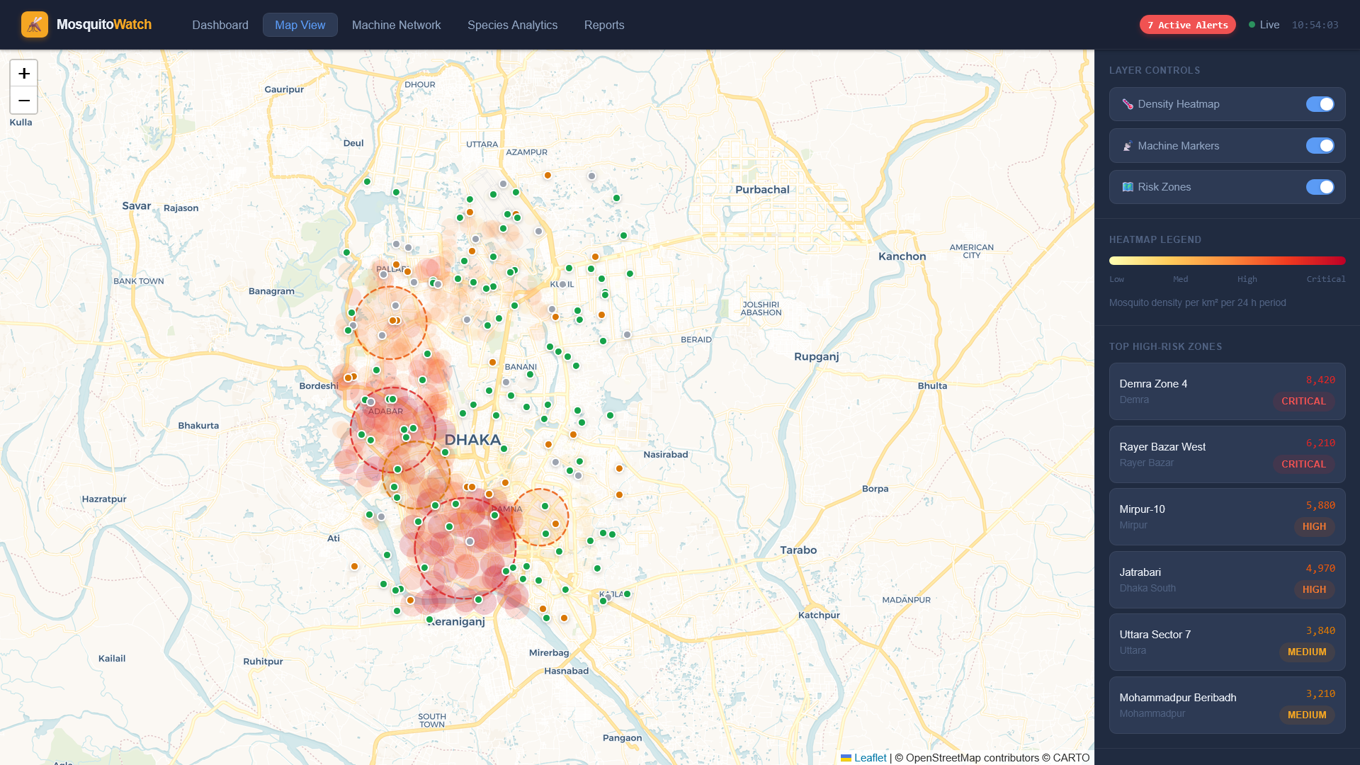 National rollout vector intelligence heatmap